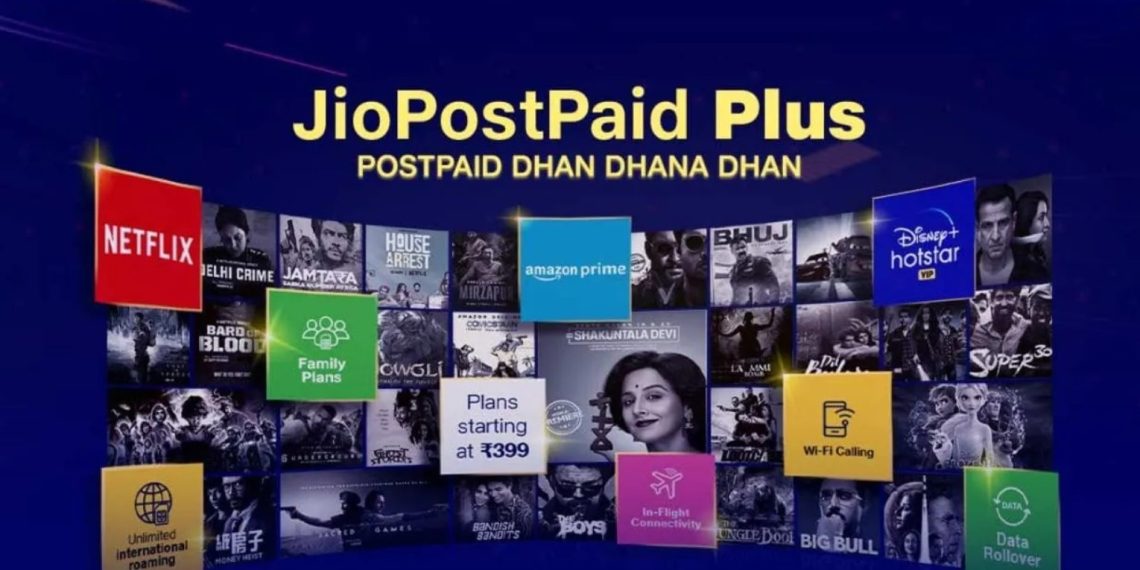 Three add-on connections are included in the new Jio Plus Rs 399 Postpaid Plan, lowering the effective price per SIM to less than Rs 200.