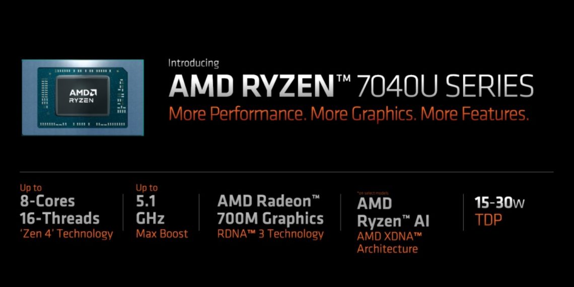AMD's Ryzen 7040U Chips set to Outshine Apple and Intel in Thin and Light Laptops - Latest Tech News - Tech Updates - Before You Take