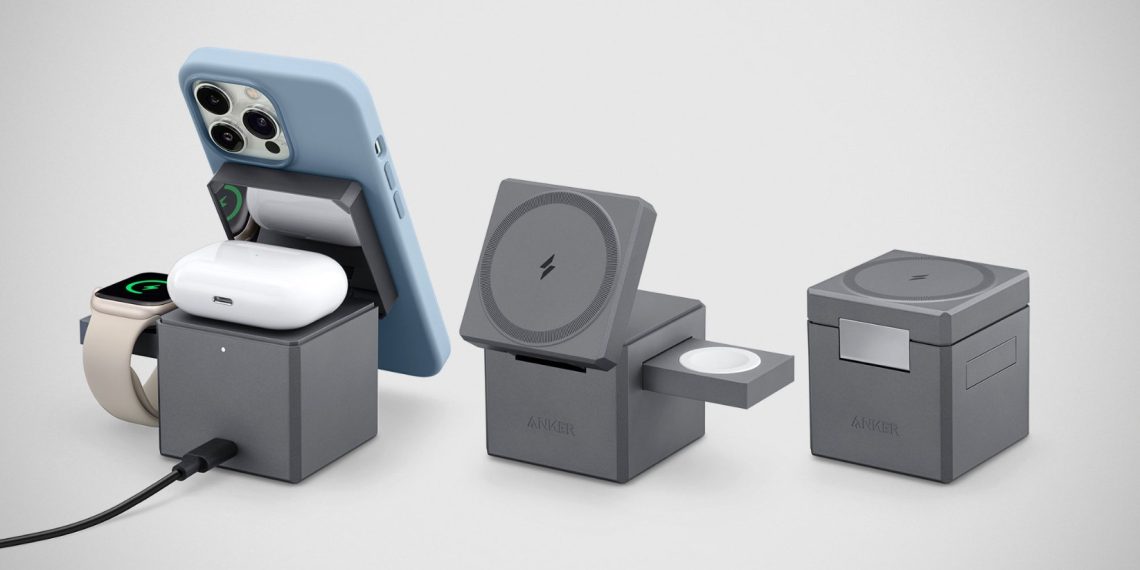 Anker Introduces the 3-in-1 Cube Charger with Apple MagSafe Support in China - A Convenient Charging Solution - Tech News India - Tech Updates - Before You Take