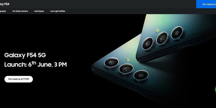 Labtop F54 Samsung Galaxy F54 5G Set to Launch in India on June 6 with Exciting ...