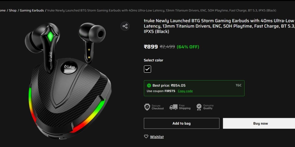 Truke BTG Storm TWS Earbuds - Elevate Your Audio Experience with RGB Lights and Long Battery Life - Tech News India - Tech Updates - Before You Take