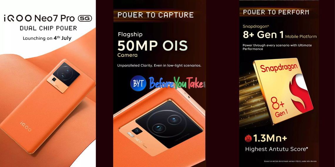 iQOO Neo 7 Pro Launches with OIS-Enabled 50MP Camera and Impressive Specifications - Latest Tech News India - Tech Updates - Before You Take