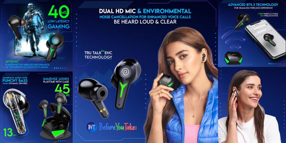 pTron Launches Playbuds 2 - The Ultimate Gaming Earbuds with Low Latency and Extended Battery Life - Tech News India - Updates - New Launch - Before You Take
