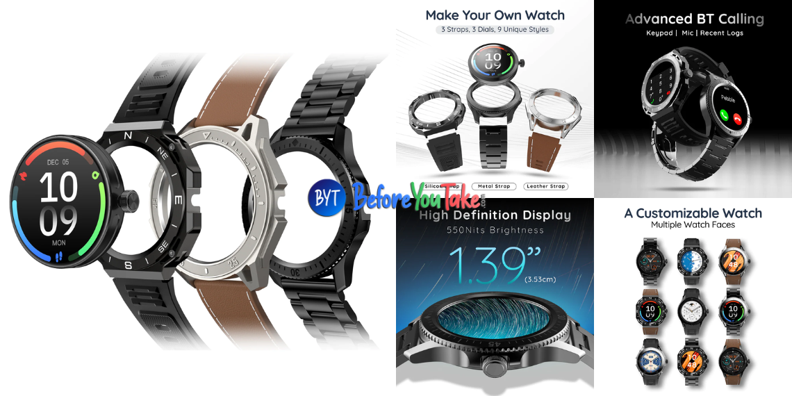 Pebble Revolve Smartwatch - Affordable Customizable Wearable with Fitness Features Launched in India - Tech News - Updates - Smartwatch Launch - Before You Take