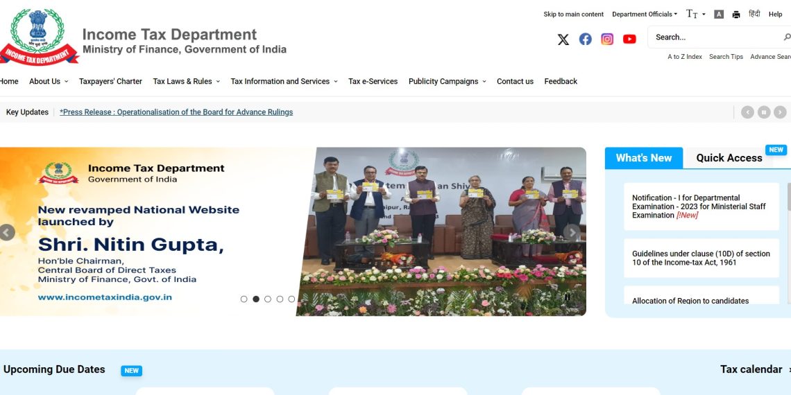 Enhancing Taxpayer Experience - Income Tax Department Unveils Revamped Website with New Features and User-Friendly Interface - Tech News India - Before You Take