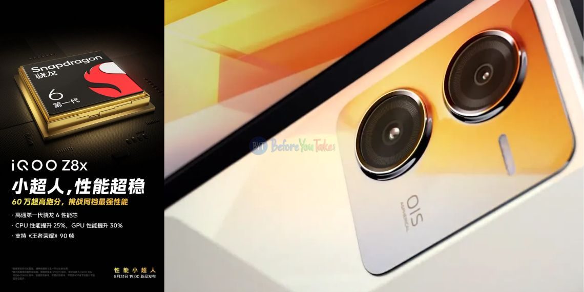Unveiling the iQOO Z8x - Snapdragon 6 Gen 1 SoC and Dynamic Camera Power Ahead of August 31 Launch - Tech News India - Updates - Launch - Before You Take