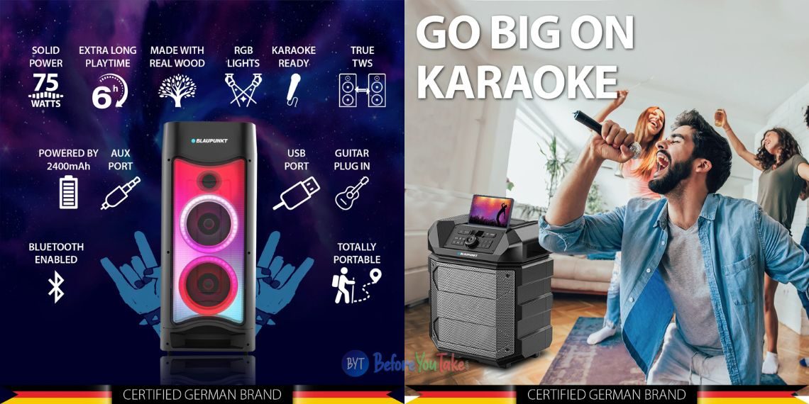 Blaupunkt PS150 and PS75 Party Speakers Launched in India - Price, Availability, and Specifications - Tech News - Updates - Before You Take