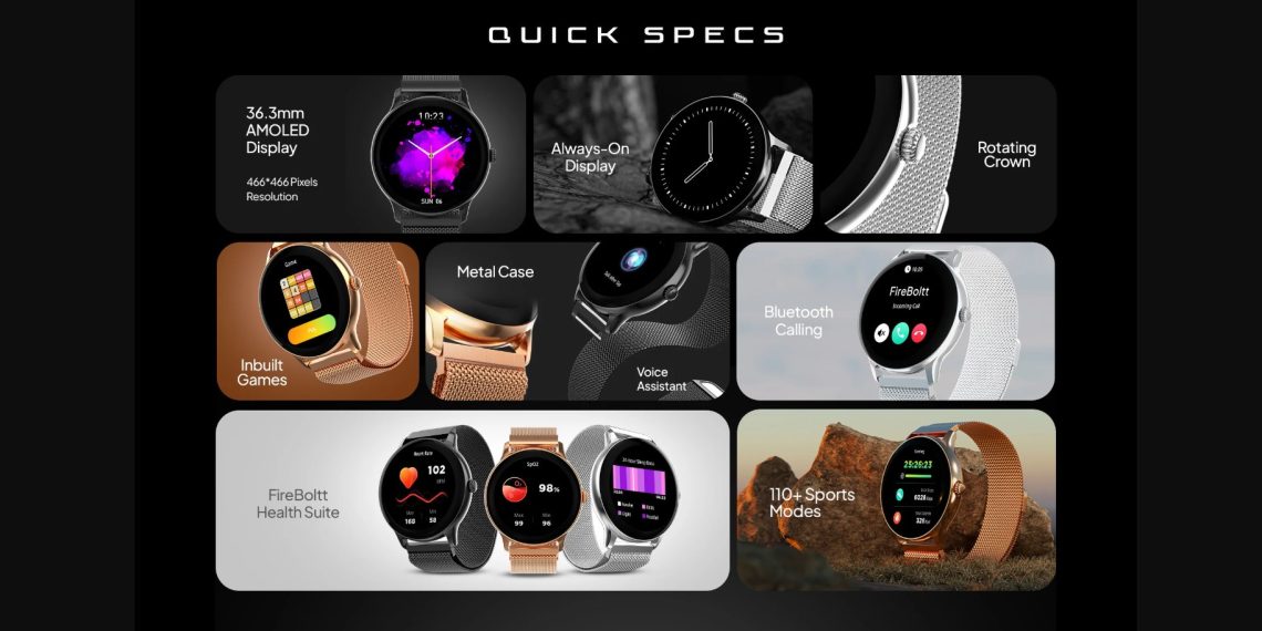 Fire-Boltt Phoenix AMOLED Ultra Ace Smartwatch Launched in India - Price, Features, and Availability - Tech News India - Updates - Launch - Before You Take