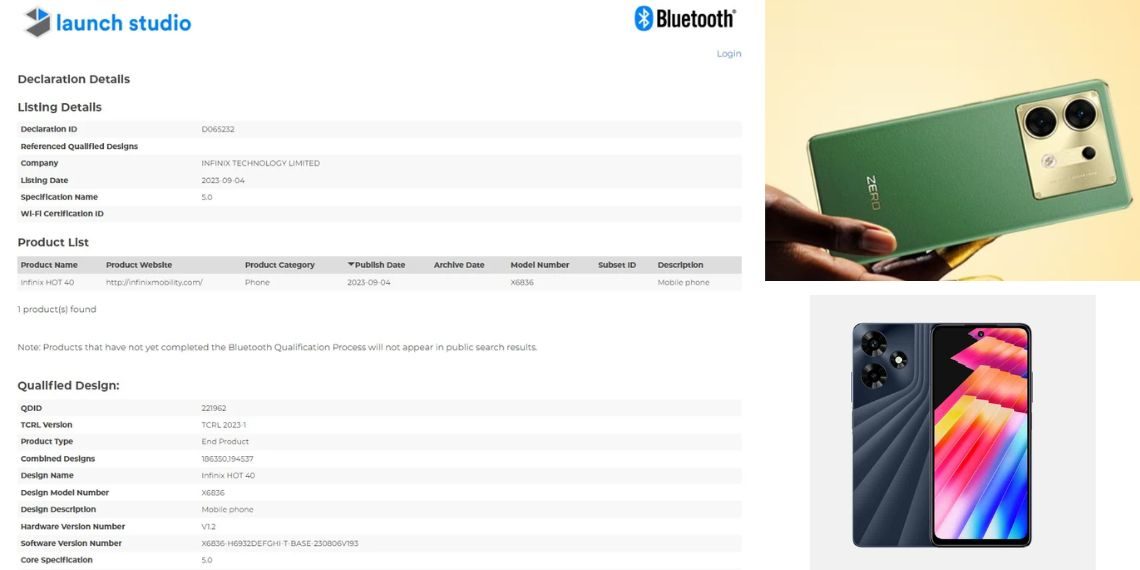 Infinix Hot 40 - Affordable 5G Smartphone in the Works – What to Expect - Tech News India - Updates - Smartphone Launch - Bluetooth SIG - Before You Take