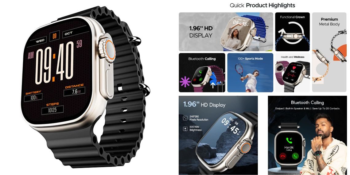 Meet the boAt Wave Genesis - An Affordable Apple Watch Ultra Clone with Impressive Features Launched in India - Tech News - Updates - Before You Take