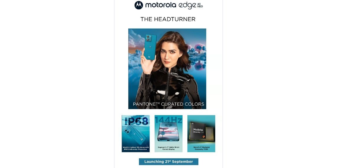 Motorola Moto Edge 40 Neo - Specs, Features, and India Pricing Revealed Ahead of Launch - Tech News India - Updates - Launch - Before You Take
