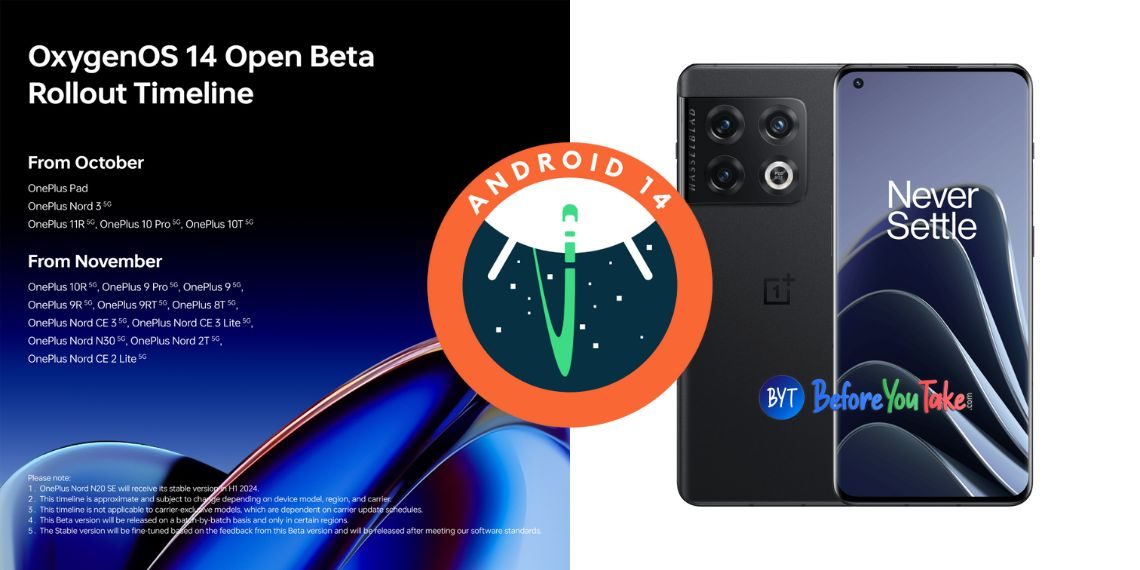 OnePlus Unveils Android 14 Beta Update Timeline for Multiple Smartphone Models in 2023 - Tech News India - Updates - Software - Before You Take