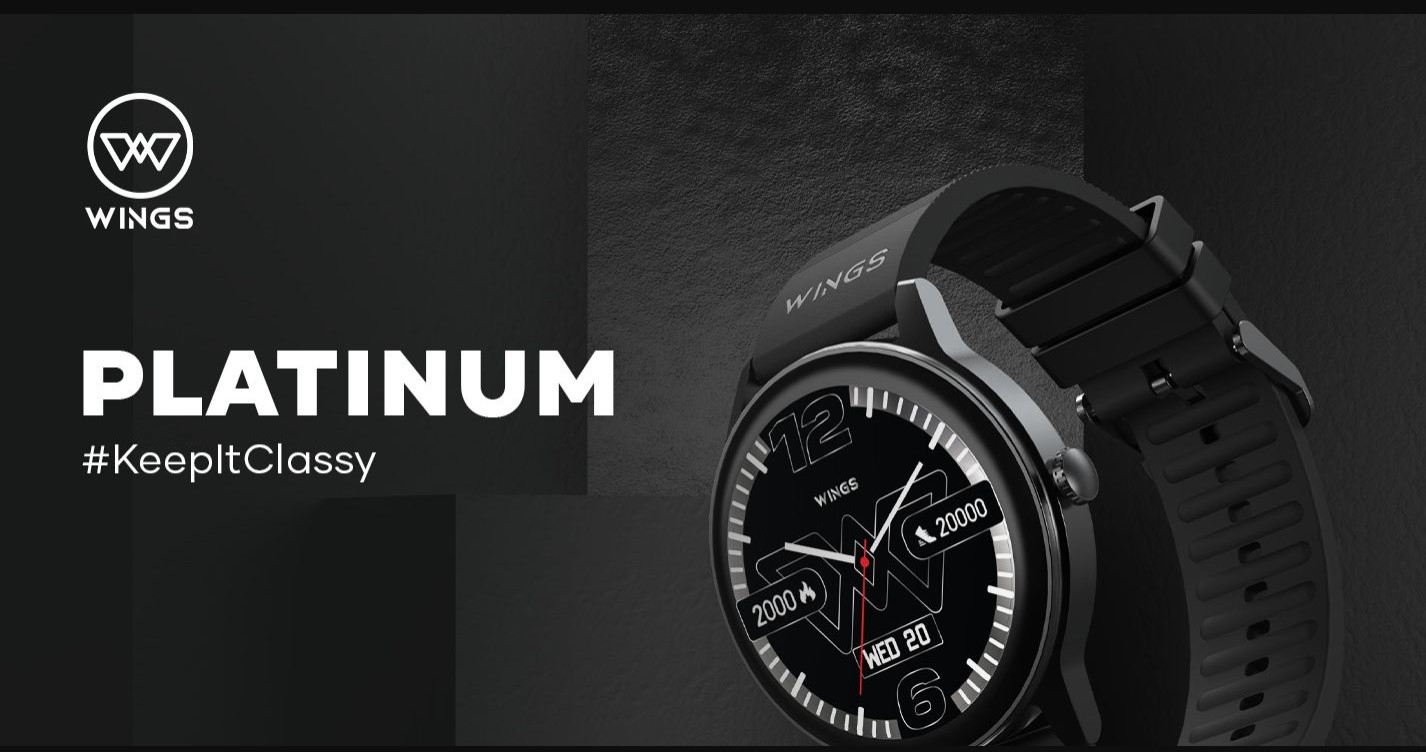 Wings Platinum Smartwatch: Affordable BT Calling, 1.39” Circular ...