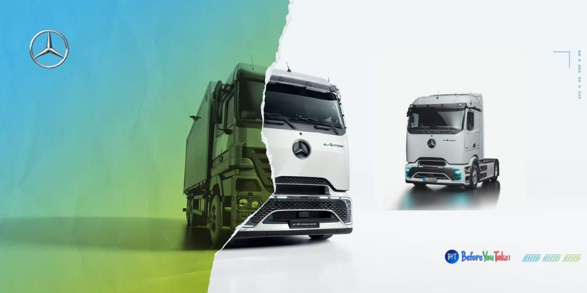 Mercedes-Benz Unveils eActros 600 - A 500km Range Electric Semi for Sustainable Long-Haul Freight Transport - Electric Vehicles News - Before You Take