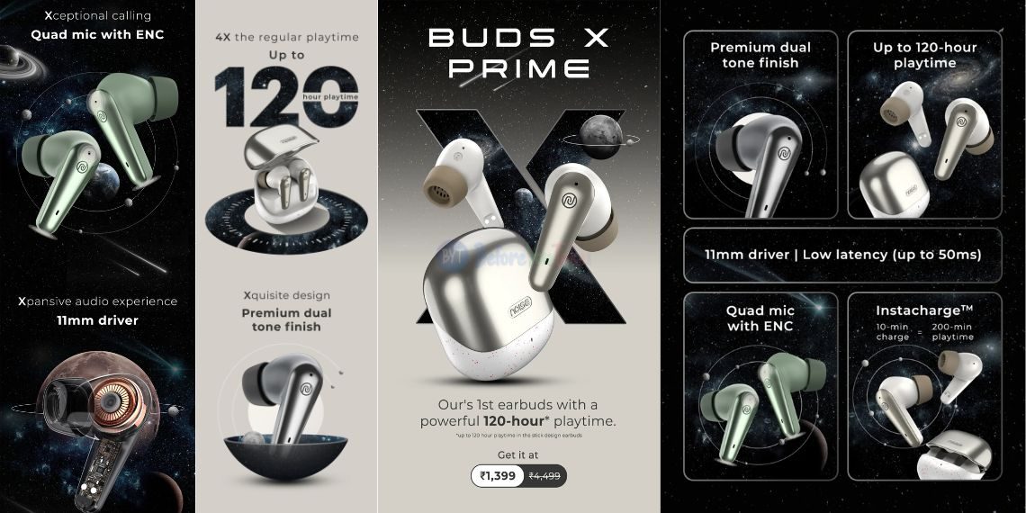 Noise Buds X Prime Launched in India at Rs 1,399 - Premium Features and Specifications Unveiled - Tech News - Updates - Before You Take