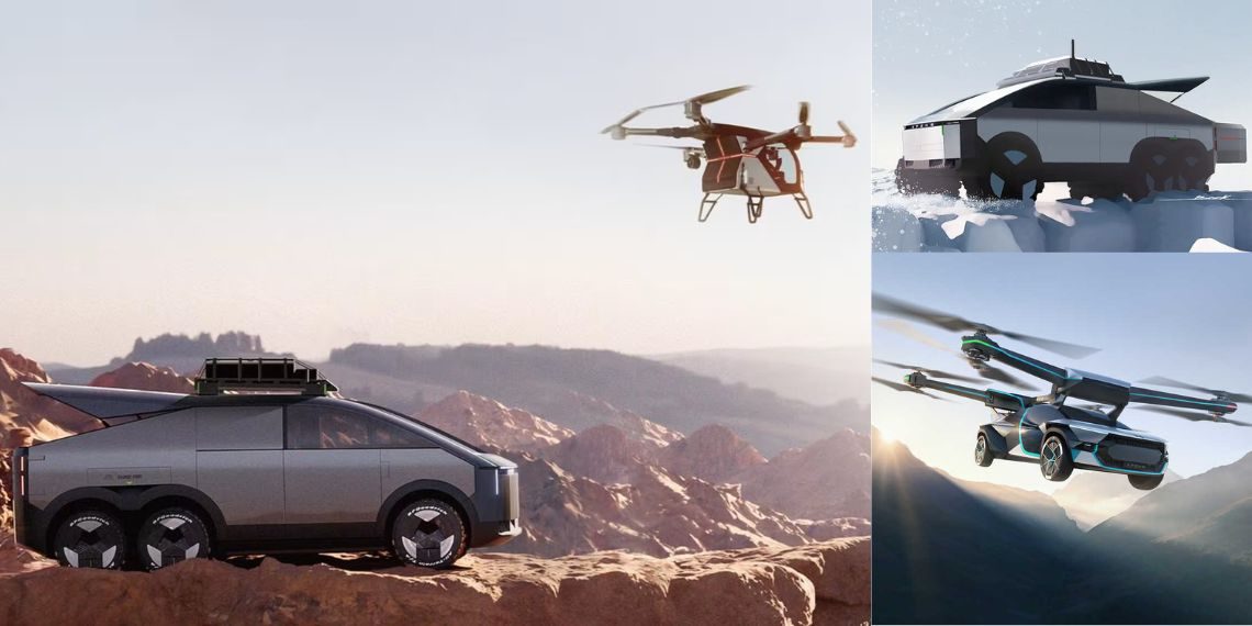 Xpeng's Land Aircraft Carrier - A Tesla-Inspired Concept SUV with Hybrid Powertrain and Flying Car Integration - Electric Vehicles - Before You Take