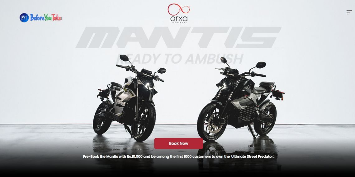 Orxa Mantis Electric Bike - Sporty Design, 221 km Range, Price, Specs, and Pre-booking Details Unveiled in India - Tech News - Before You Take