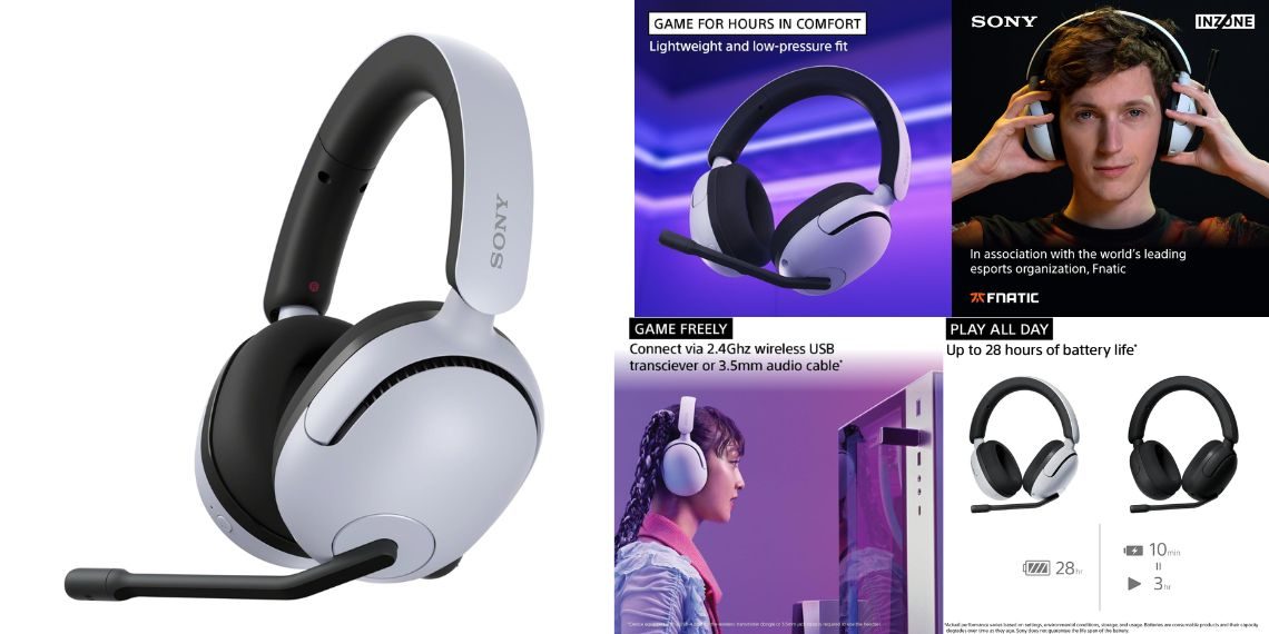 Sony INZONE H5 Wireless Gaming Headset Debuts in India with AI Mic, Spatial Sound, and 28-Hour Battery Life - Tech News - Updates - Before You Take
