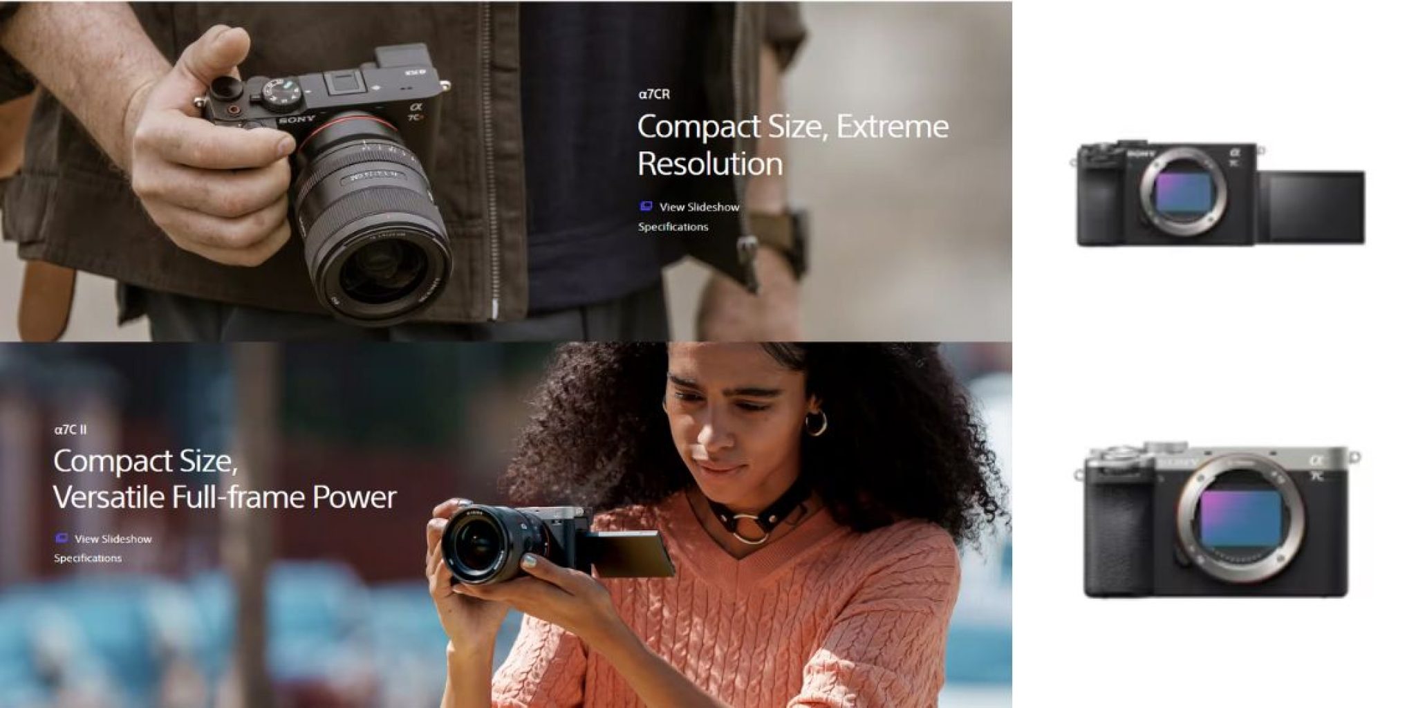 Sony Launches Alpha 7C II and Alpha 7CR: New Compact Full-Frame Cameras ...
