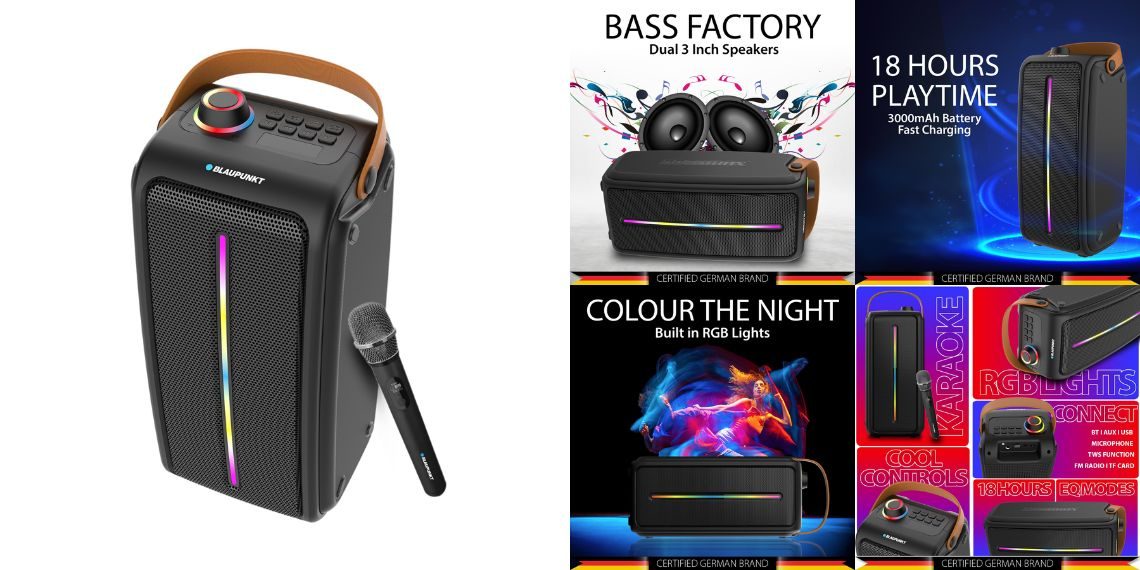 Blaupunkt Atomik PS30 Pro Portable Speaker Launched in India - Specifications, Details, and Pricing - Tech News - Updates - Before You Take