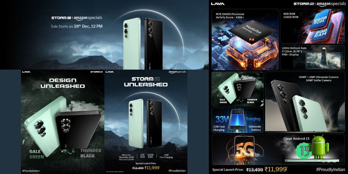 Lava Storm 5G Launched in India with Impressive Specs - In-depth Details, Pricing, and More - Tech News - Updates - Mobile - Before You Take