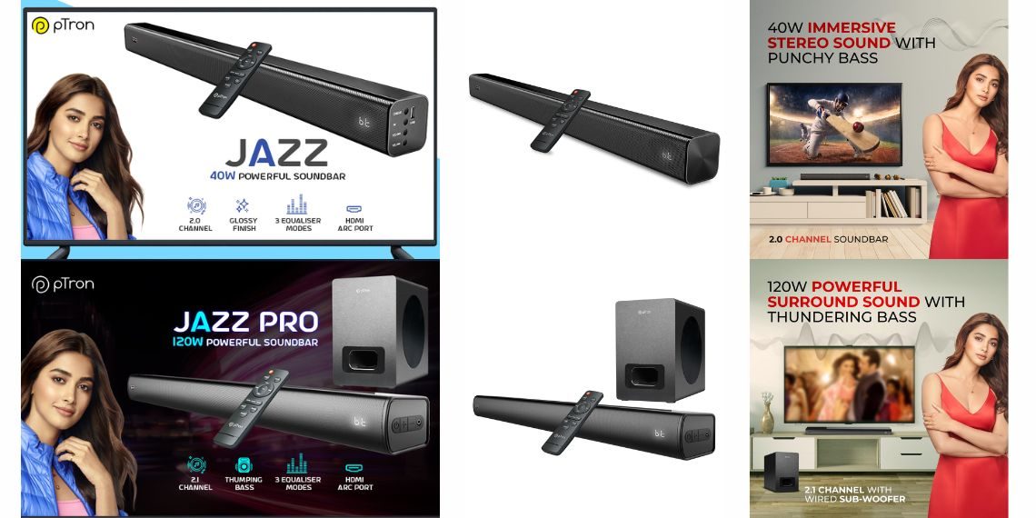 PTron JazzSeries Soundbars Launched in India with Detailed Specs and Pricing Information - Tech News - Updates - Before You Take