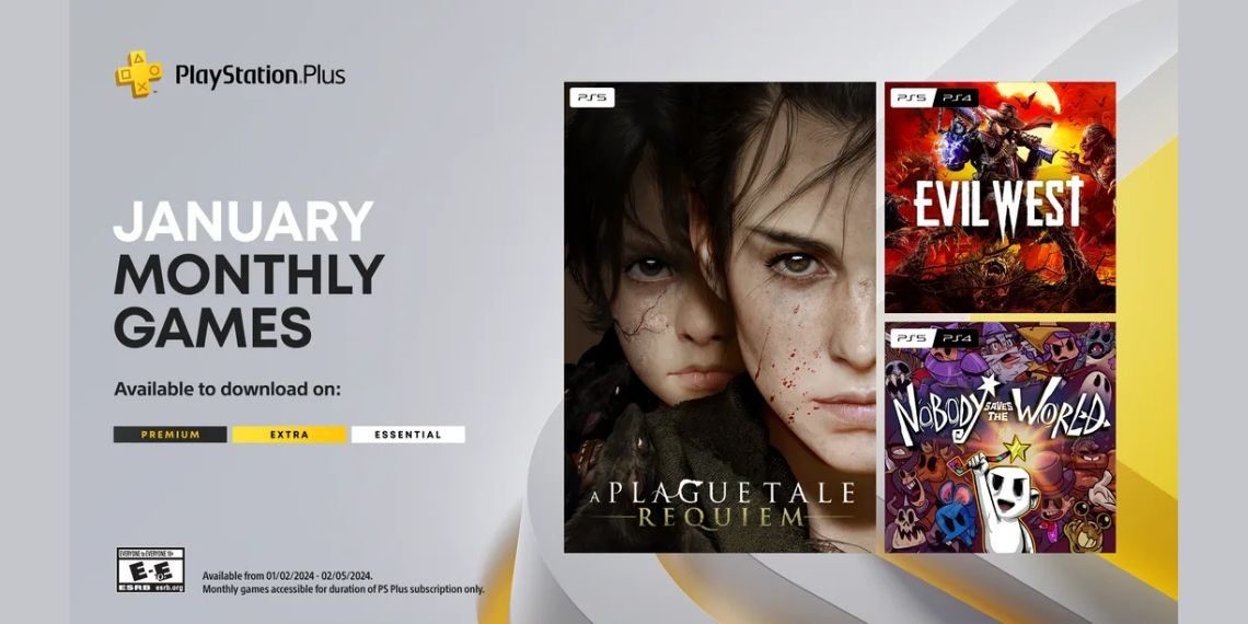 Sony Drops Exciting January 2024 Lineup A Plague Tale Requiem, Evil West, Nobody Saves the World as PlayStation Plus Free Games - Before You Take