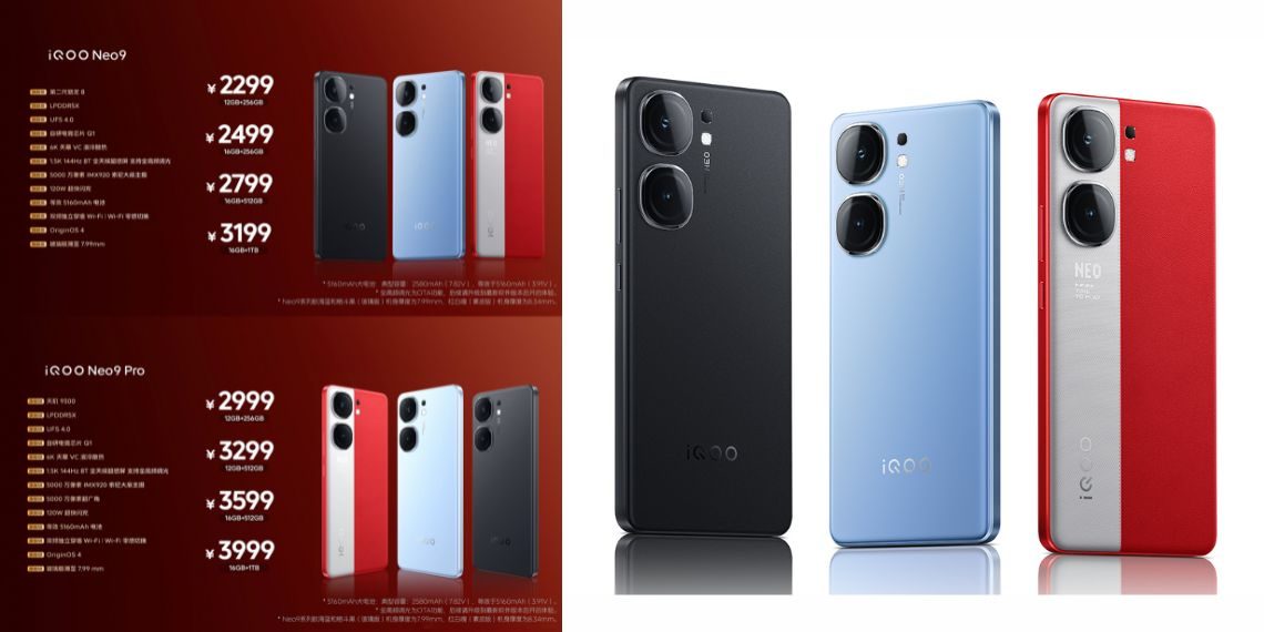iQOO Neo 9 & Neo 9 Pro Launched in China - Specs, Pricing, and More Unveiled! - Tech News - Updates - Mobile - Gadgets - Before You Take