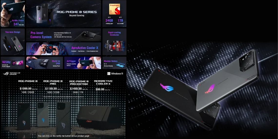 ASUS ROG Phone 8 Series Launched Worldwide - Unleashing Snapdragon 8 Gen 3 and Up to 165Hz Display for Ultimate Gaming Experience - Before You Take