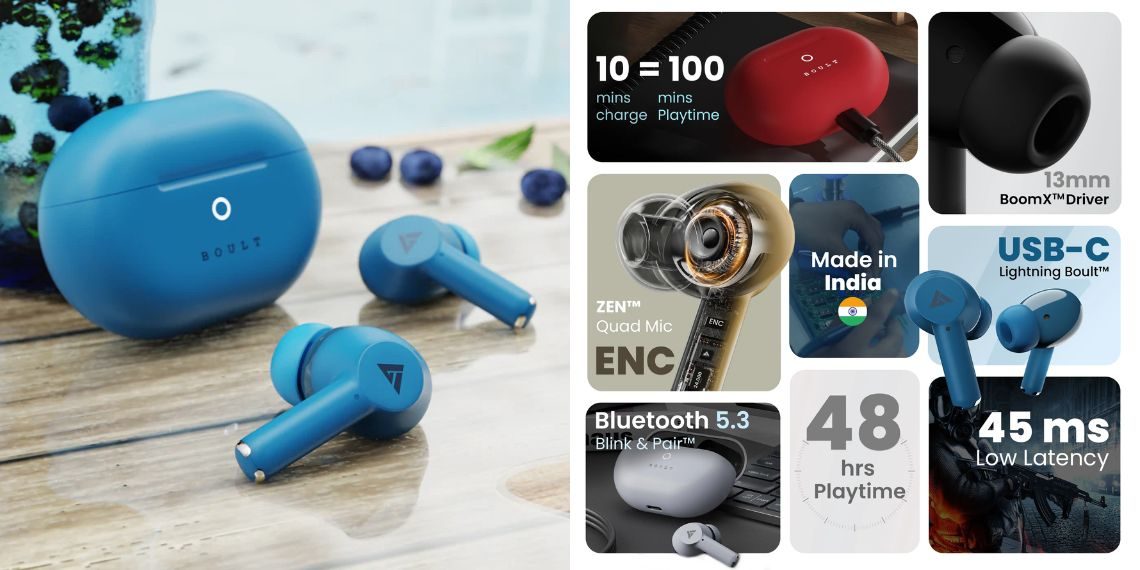 Boult Audio K40 TWS Earbuds Launched in India with 13mm Drivers, ENC, Fast Charging, and Affordable Pricing - Tech News - Updates - Gadgets - Before You Take