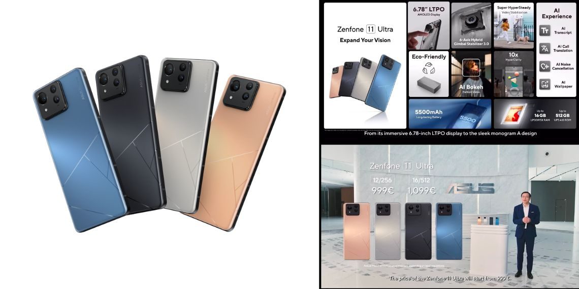 ASUS Zenfone 11 Ultra Launched Globally Unveiling Snapdragon 8 Gen 3 SoC, 6.78-inch Display, and 5,500mAh Battery - Price and Specifications - Before You Take