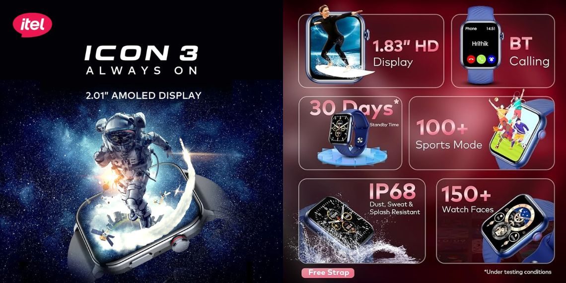 Itel Icon 3 India Launch with Budget-Friendly Apple Watch Ultra-Like Design, Bluetooth Calling, and Fitness Tracking Features - Before You Take