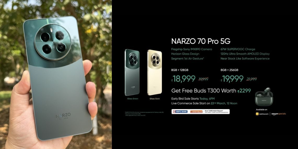 Realme Narzo 70 Pro 5G Launched Specs, Pricing, and More Information on Mediatek Dimensity 7050, Air Gestures, AMOLED Display - Tech News - Updates - Mobile - Before You Take