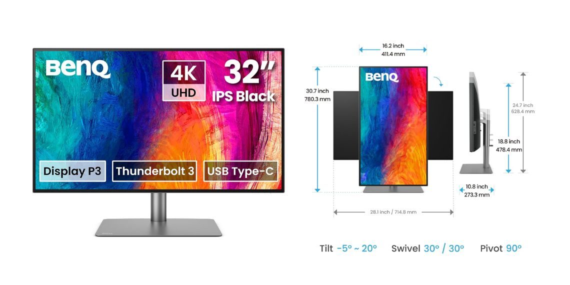 BenQ Pro-Designer 4K Monitor Launched in India - Specs, Pricing, Availability, and Key Features Unveiled - Tech News - Updates - Gadgets - Before You Take