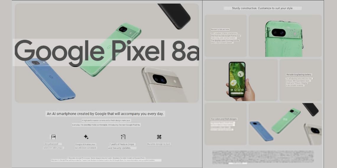 Google Pixel 8a Leaked Marketing Posters Reveal Advanced Features and Pricing Ahead of Highly Anticipated Google IO Launch - Before You Take