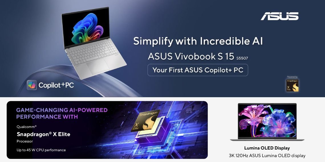 ASUS Vivobook S 15 OLED 2024 with Qualcomm Snapdragon X Elite Processor Now Available for Pre-Order in India - Tech News - Updates - Before You Take