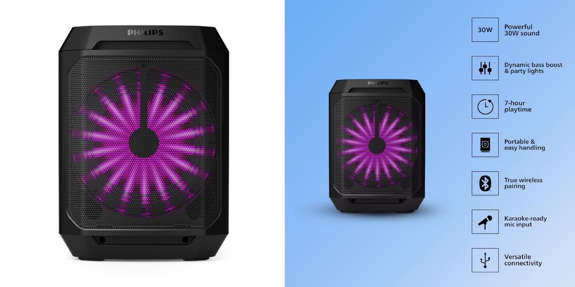 Philips TAX2208 Bluetooth Party Speaker Launched in India - Price, Specifications, and Key Features Revealed - Tech News - Updates - Before You Take