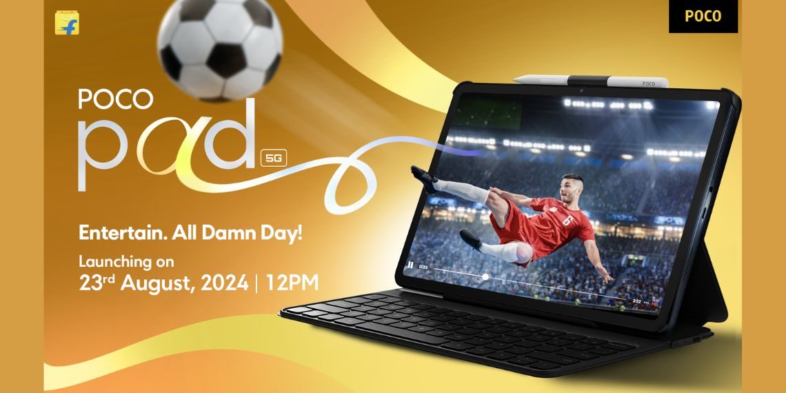POCO Pad Launching in India on August 23rd POCO's First Tablet Features 12.1-Inch 120Hz Display, Snapdragon 7s Gen 2, 10,000mAh Battery - Before You Take