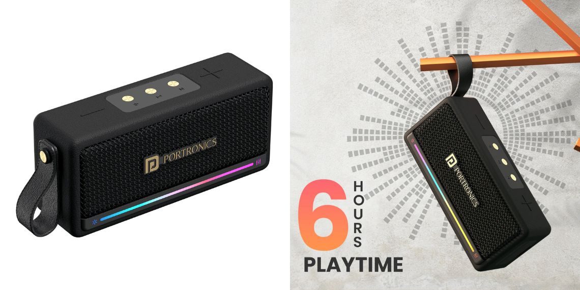 Portronics Harmony Mini Launched in India 25W Bluetooth Speaker with Subwoofer, RGB Lights, and Fast Charging – Priced at ₹2,999 - Before You Take