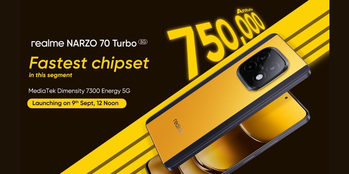 Realme NARZO 70 Turbo 5G to Launch in India on September 9 - MediaTek Dimensity 7300 SoC and Key Features Revealed - Tech News - Updates - Before You Take