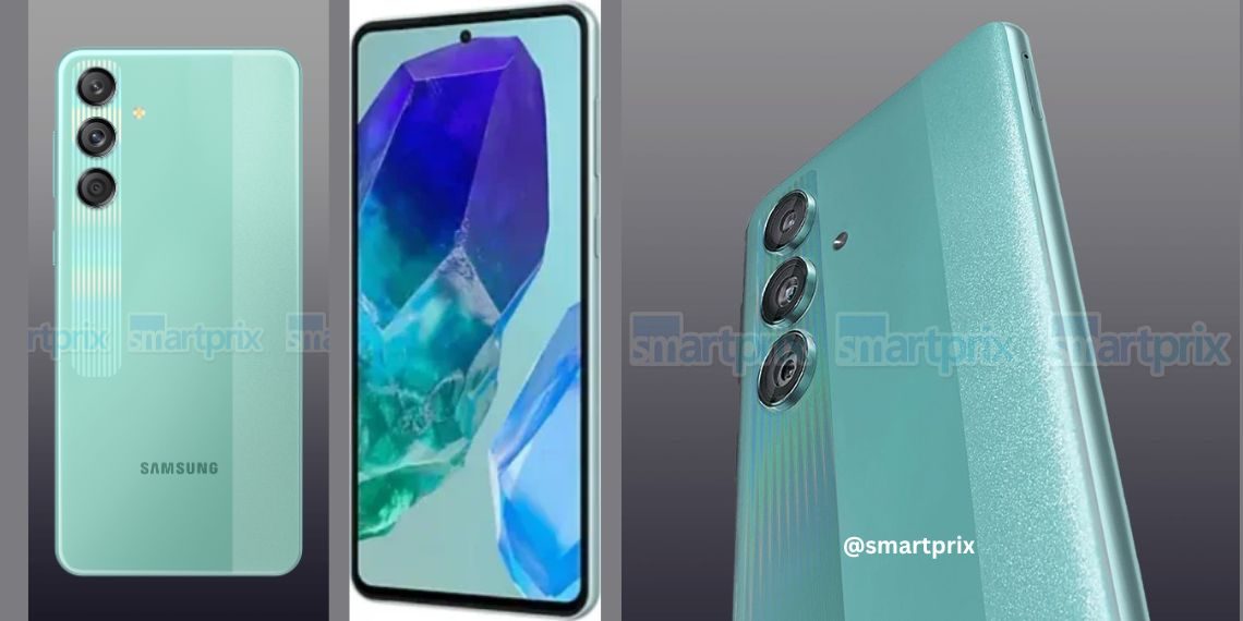 Samsung Galaxy M55s Design and Specs Leak Unique Textured Back, 50MP Cameras, 5,000mAh Battery, and Snapdragon 7 Gen 1 Expected - Before You Take