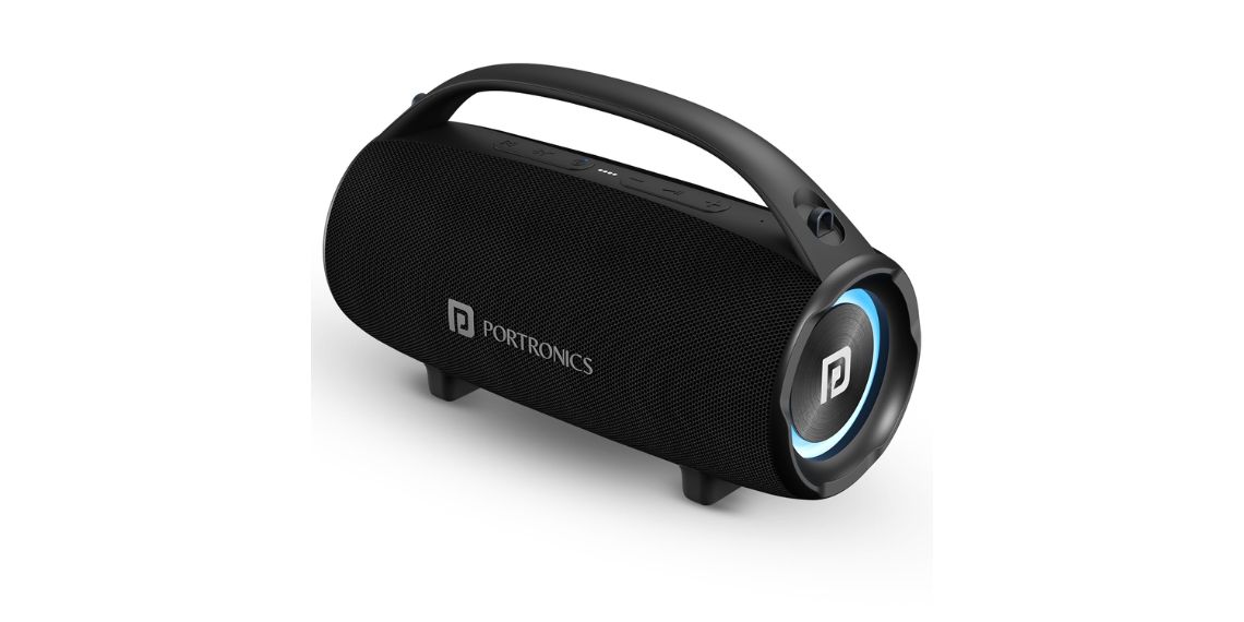 Infinity Portronics Portronics Thunder 2.0 TWS Speaker with 60W Output, RGB Lights, and ...