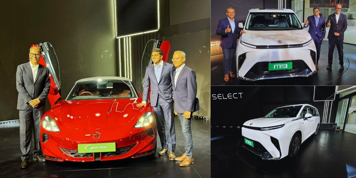MG Motor Debuts Cyberster Roadster & M9 Electric Limousine at Bharat Mobility Expo 2025 – Pre-Bookings Open Now - Before You Take