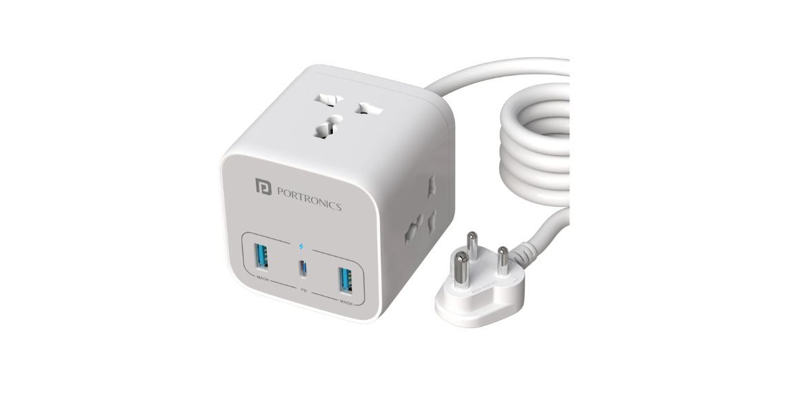 Portronics Volt 20 Launched Compact 6-in-1 Power Socket with 20W PD, 2500W Output, and Advanced Safety Features - Before You Take