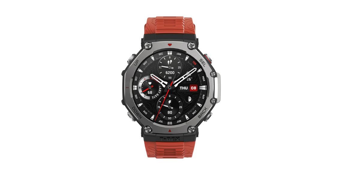 Amazfit T-Rex 3 Lava Edition Launched in India Rugged Design Meets Vibrant Color for Valentine's Day - Latest Tech News - Before You Take