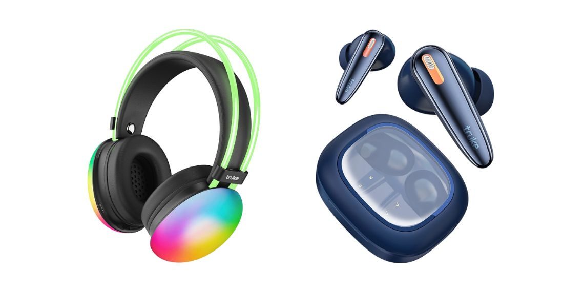 Truke Crystal Bass TWS & BTG Thunder Headphones Launched in India with 70H Battery, 40ms Low Latency, and ENC Mic - Before You Take