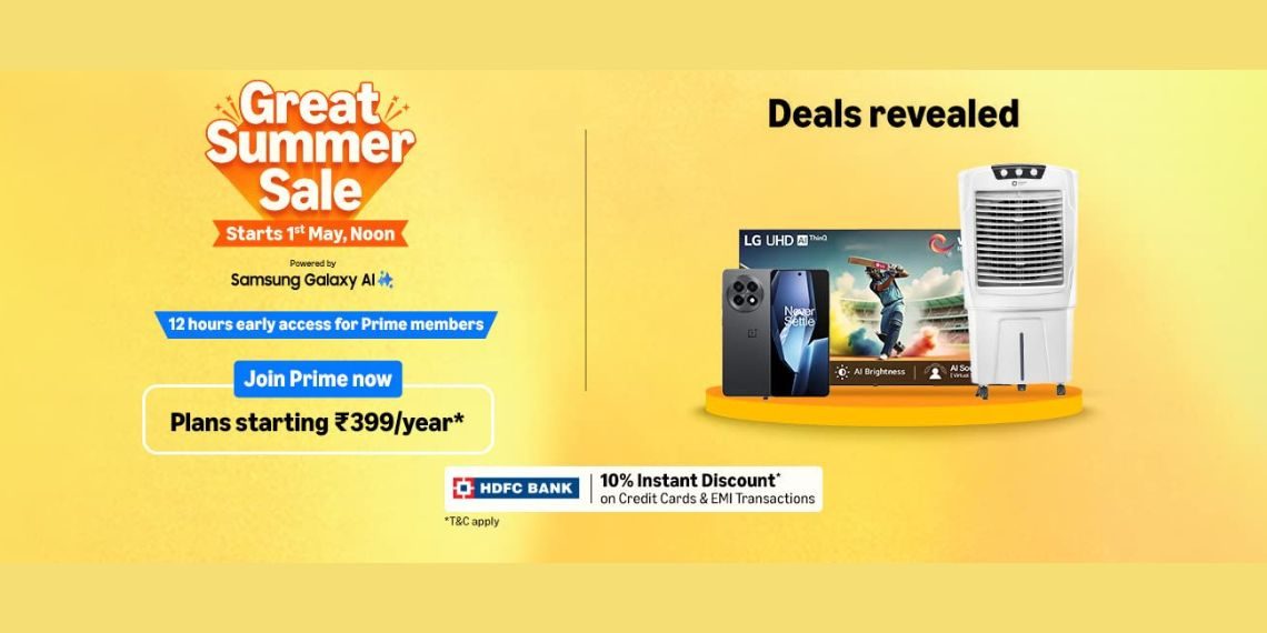 Amazon Great Summer Sale 2025 Kicks Off May 1st Early Prime Access, Huge Bank Offers, and Best-Ever Deals Revealed - Before You Take