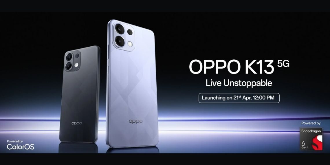 OPPO K13 Launching April 21 in India with Snapdragon 6 Gen 4, 7,000mAh Battery, AMOLED Display & Under ₹20,000 Price Confirmed - Before You Take