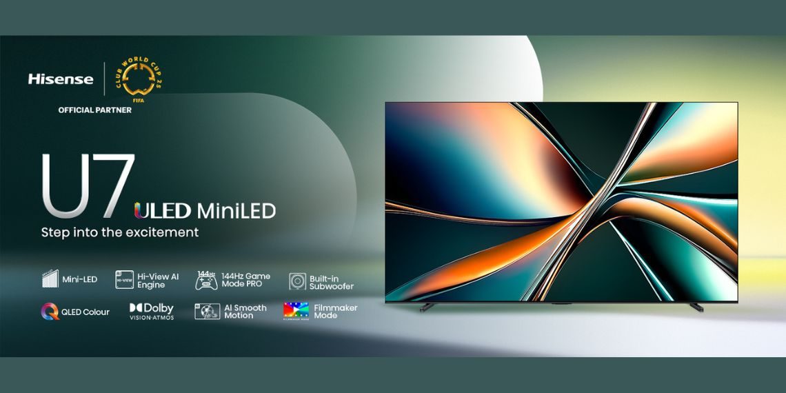 Hisense U7Q 4K Mini-LED TV Launched in India with 144Hz Refresh Rate, Dolby Vision & Subwoofer – Starts at ₹59,999 - Before You Take