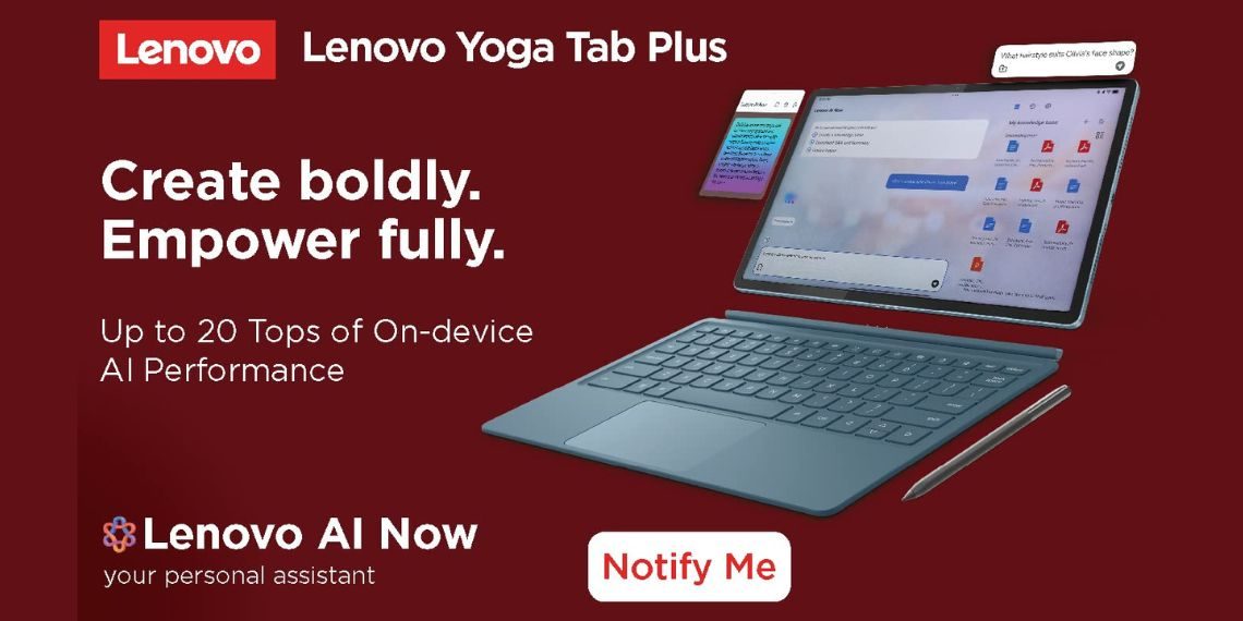 Lenovo Yoga Tab Plus with AI Features, Snapdragon 8 Gen 3 & Bundled Accessories Listed on Amazon India Ahead of Official Launch - Before You Take